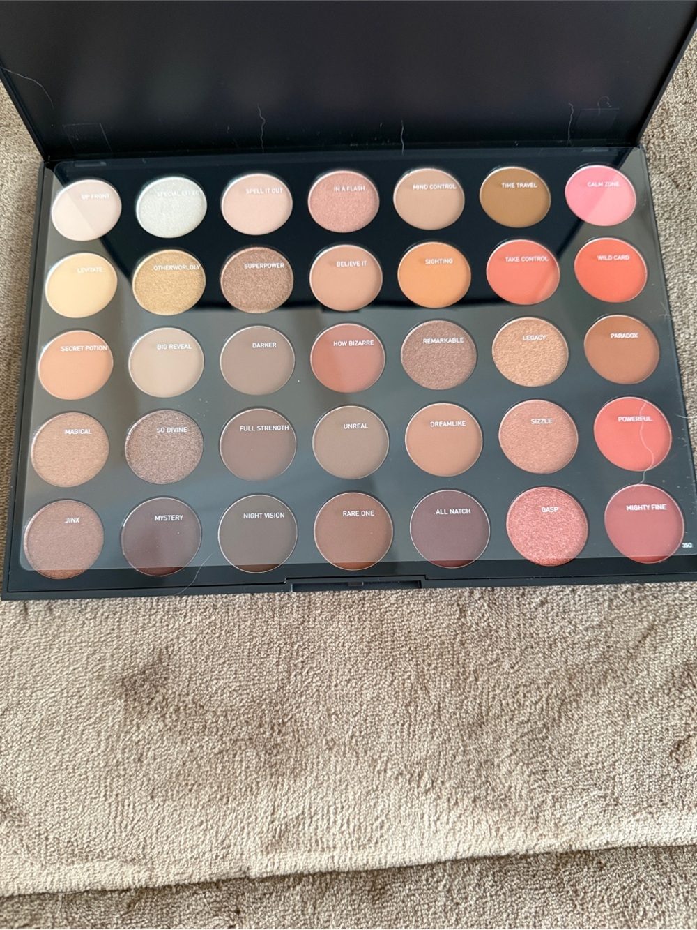 Morphe 350 Supernatural Glow Palette - Black & Rose Gold Lettering - Picture 3 of 4